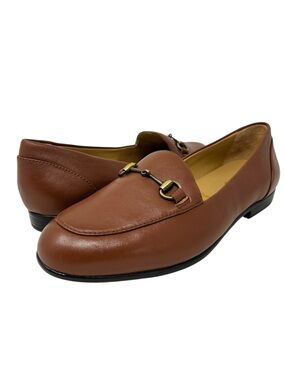 Trotters Brown Leather Bit Loafers